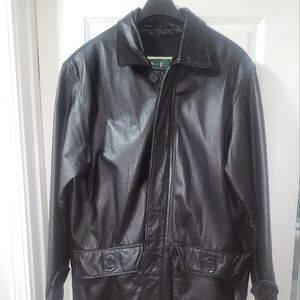 Men's Leather 3/4 Over Coat